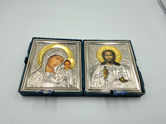 Rejse ikoner Jomfru Maria samt Jesus